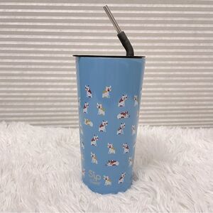 S'ip by S'well Stainless Steel Tumbler, 24-oz, Frenchies Forever 710 ml